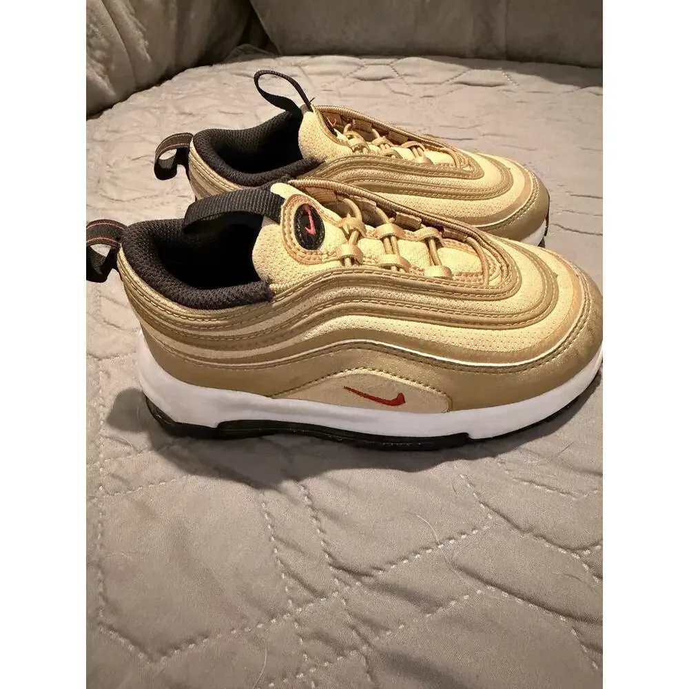 Toddler Nike Air max 97 Metallic Gold Size 10C